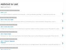 Tablet Screenshot of addictedtolost.blogspot.com