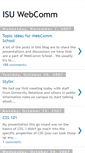 Mobile Screenshot of isuwebcomm.blogspot.com