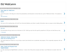 Tablet Screenshot of isuwebcomm.blogspot.com