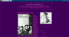 Desktop Screenshot of lilith-lovekills.blogspot.com