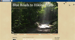 Desktop Screenshot of blueroadstohikingtrails.blogspot.com