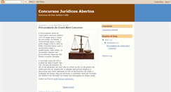 Desktop Screenshot of concursosjuridicosabertos.blogspot.com