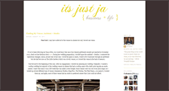 Desktop Screenshot of itsjustja.blogspot.com