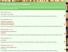 Tablet Screenshot of ninjalibrarianintraining.blogspot.com