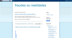 Desktop Screenshot of fraudesourealidades.blogspot.com