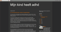 Desktop Screenshot of mijnkindheeftadhd.blogspot.com