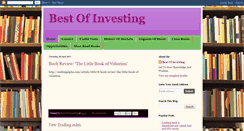 Desktop Screenshot of bestofinvesting.blogspot.com