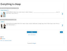 Tablet Screenshot of everythingischeap.blogspot.com