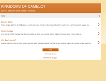 Tablet Screenshot of kingdomofcamelotgames.blogspot.com