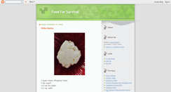 Desktop Screenshot of foodforsurvival.blogspot.com