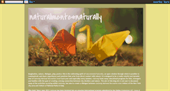 Desktop Screenshot of naturalmentenaturally.blogspot.com