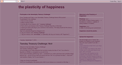 Desktop Screenshot of plasticityofhappiness.blogspot.com