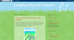 Desktop Screenshot of campingplayadeponiente.blogspot.com