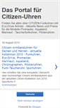 Mobile Screenshot of citizen-uhren.blogspot.com