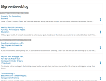 Tablet Screenshot of lilgreenbeesblog.blogspot.com