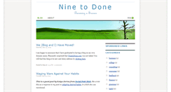 Desktop Screenshot of ninetodone.blogspot.com