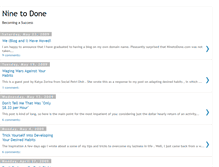 Tablet Screenshot of ninetodone.blogspot.com