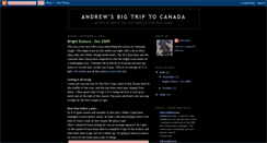 Desktop Screenshot of andrewsbigtriptocanada.blogspot.com