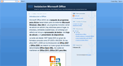 Desktop Screenshot of instalacionoffice.blogspot.com