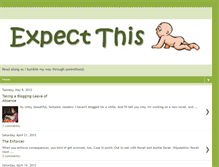 Tablet Screenshot of expectthisnewmoms.blogspot.com
