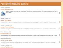 Tablet Screenshot of accounting-resumes.blogspot.com