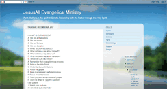Desktop Screenshot of jesusallnet.blogspot.com