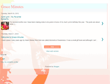 Tablet Screenshot of graceminutes.blogspot.com
