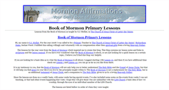 Desktop Screenshot of bookofmormonprimarylessons.blogspot.com