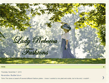 Tablet Screenshot of ladyrebeccafashions.blogspot.com