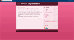 Desktop Screenshot of jovenes-emprendedores.blogspot.com