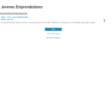 Tablet Screenshot of jovenes-emprendedores.blogspot.com