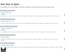 Tablet Screenshot of oneyearinspain.blogspot.com