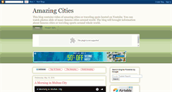 Desktop Screenshot of amazing-cities.blogspot.com