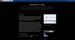 Desktop Screenshot of gemineticsoul.blogspot.com