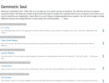 Tablet Screenshot of gemineticsoul.blogspot.com