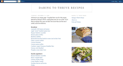 Desktop Screenshot of daringtothriverecipes.blogspot.com