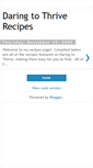 Mobile Screenshot of daringtothriverecipes.blogspot.com