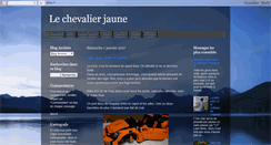 Desktop Screenshot of lechevalierjaune.blogspot.com