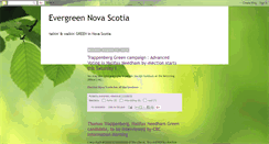 Desktop Screenshot of evergreennovascotia.blogspot.com