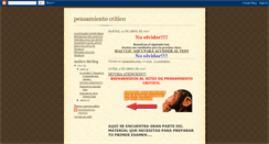Desktop Screenshot of pensadorcritico.blogspot.com