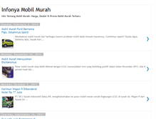 Tablet Screenshot of infonyamobilmurah.blogspot.com