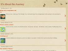 Tablet Screenshot of journeying-itsaboutthejourney.blogspot.com