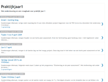 Tablet Screenshot of praktijkjaar1.blogspot.com