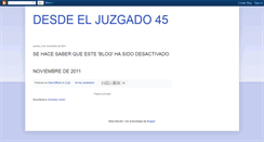 Desktop Screenshot of juzgado45.blogspot.com