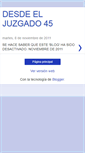 Mobile Screenshot of juzgado45.blogspot.com