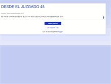 Tablet Screenshot of juzgado45.blogspot.com