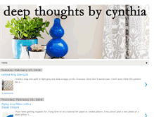 Tablet Screenshot of deepthoughtsbycynthia.blogspot.com