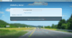 Desktop Screenshot of misterioyterror2.blogspot.com