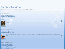 Tablet Screenshot of pinoytowncrier.blogspot.com