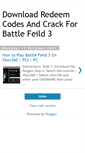 Mobile Screenshot of free-bf3.blogspot.com